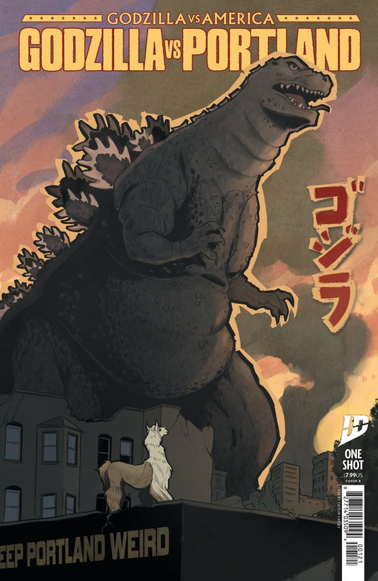 Godzilla vs. America: Portland Variant B (Yarsky) - Cadets Toys & Comics