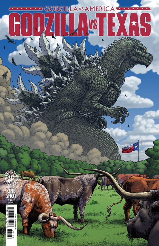 Godzilla vs. America: Texas Cover A (Frank) - Cadets Toys & Comics