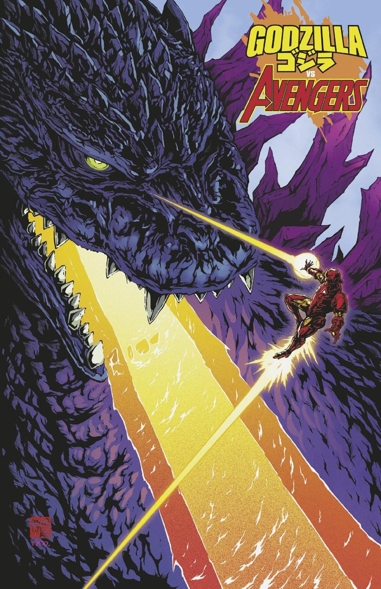 Godzilla contra los Vengadores n.º 1 Takashi Okazaki Variante Foil