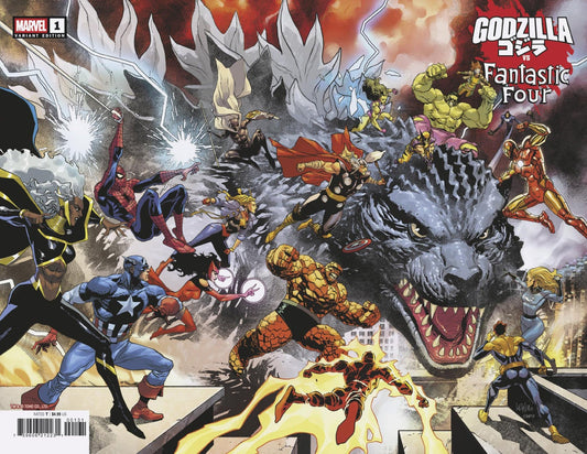 Godzilla vs. Fantastic Four 1 Leinil Yu Wraparound Variant - Cadets Toys & Comics