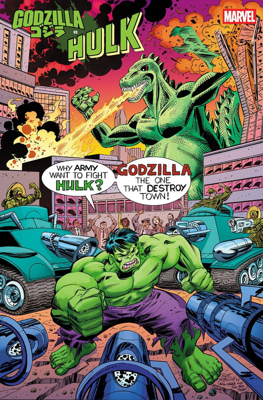 Godzilla vs. Hulk 1 Scott Koblish Classic Variant - Cadets Toys & Comics