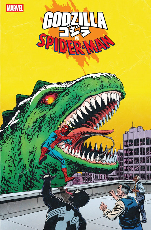 Godzilla vs. Spider - Man 1 Jerry Ordway Godzilla King Of The Monsters Homage Variant - Cadets Toys & Comics