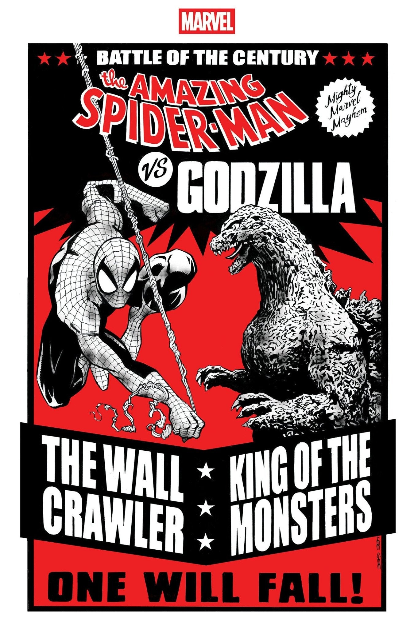 Godzilla vs. Spider - Man 1 Lee Garbett Versus Variant - Cadets Toys & Comics