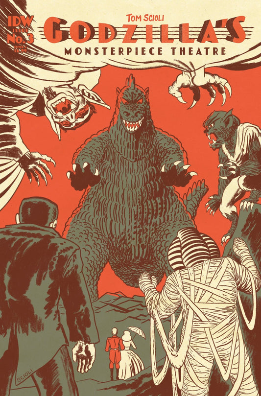 Godzilla’S Monsterpiece Theatre 3 Cover A (Scioli) - Cadets Toys & Comics
