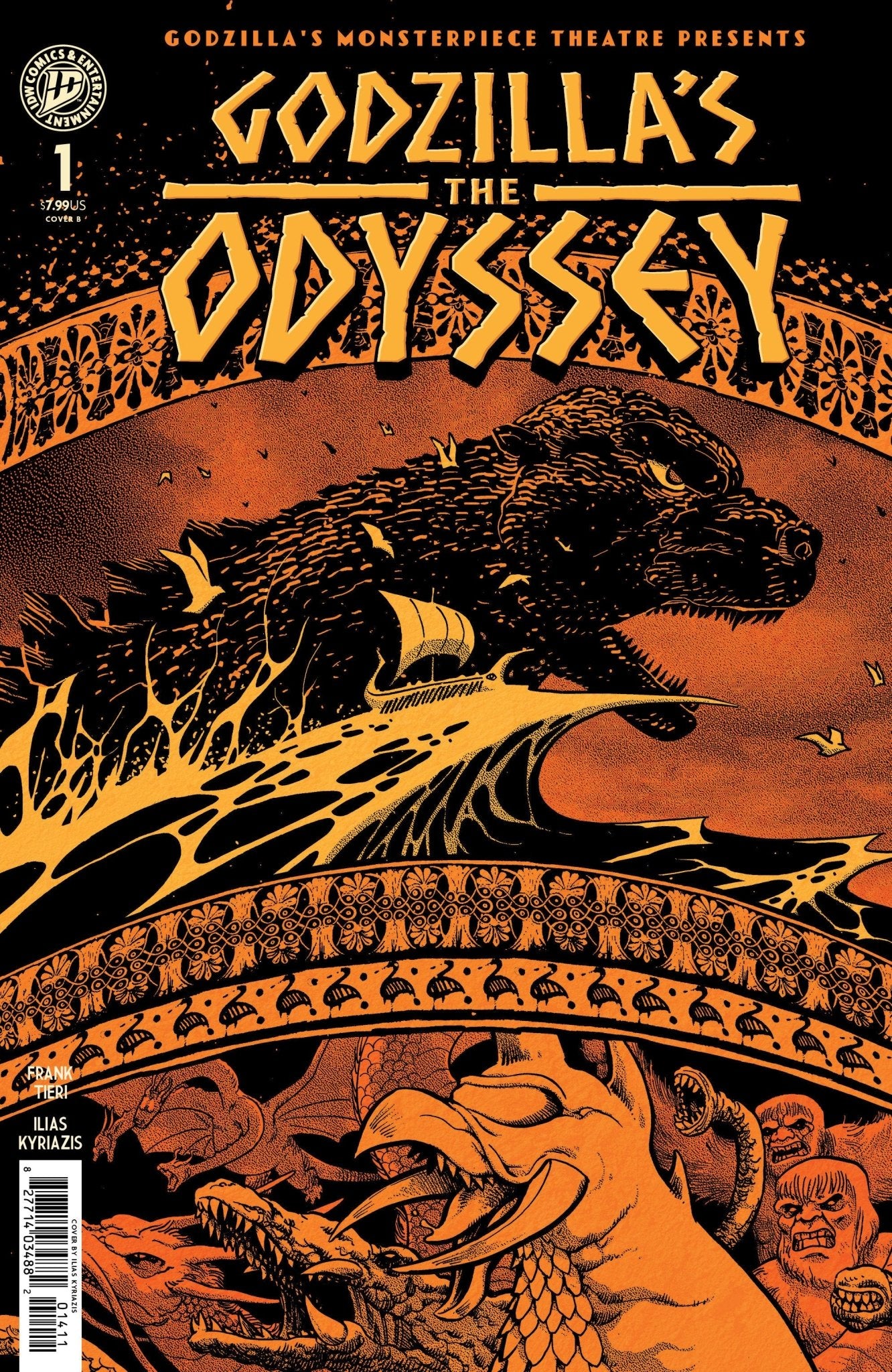 Godzilla’s Monsterpiece Theatre Presents: Godzilla’s The Odyssey Variant B (Kyriazis) - Cadets Toys & Comics