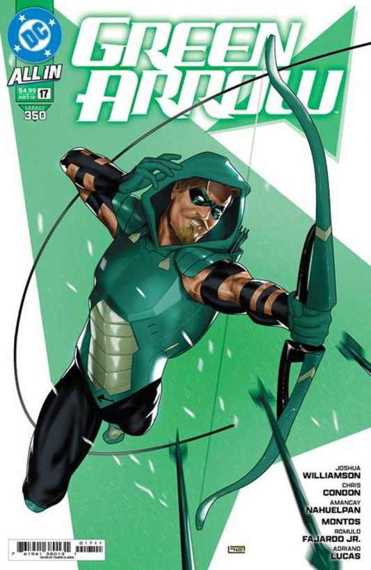Green Arrow comic book cover featuring the character with bow and arrows.