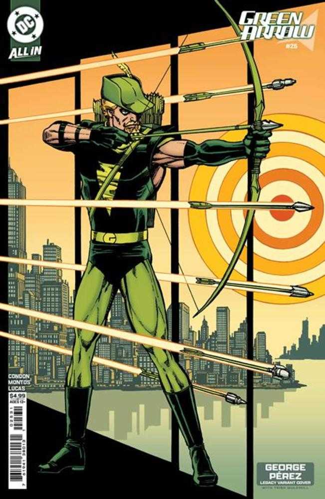 Green Arrow #25 Portada D Variante en cartulina del legado de George Pérez