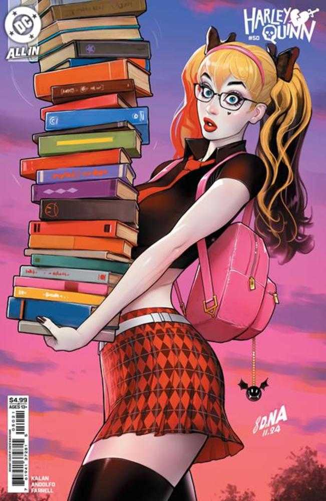 Harley Quinn 50 Cover B David Nakayama Card Stock Variant - Cadets Toys & Comics