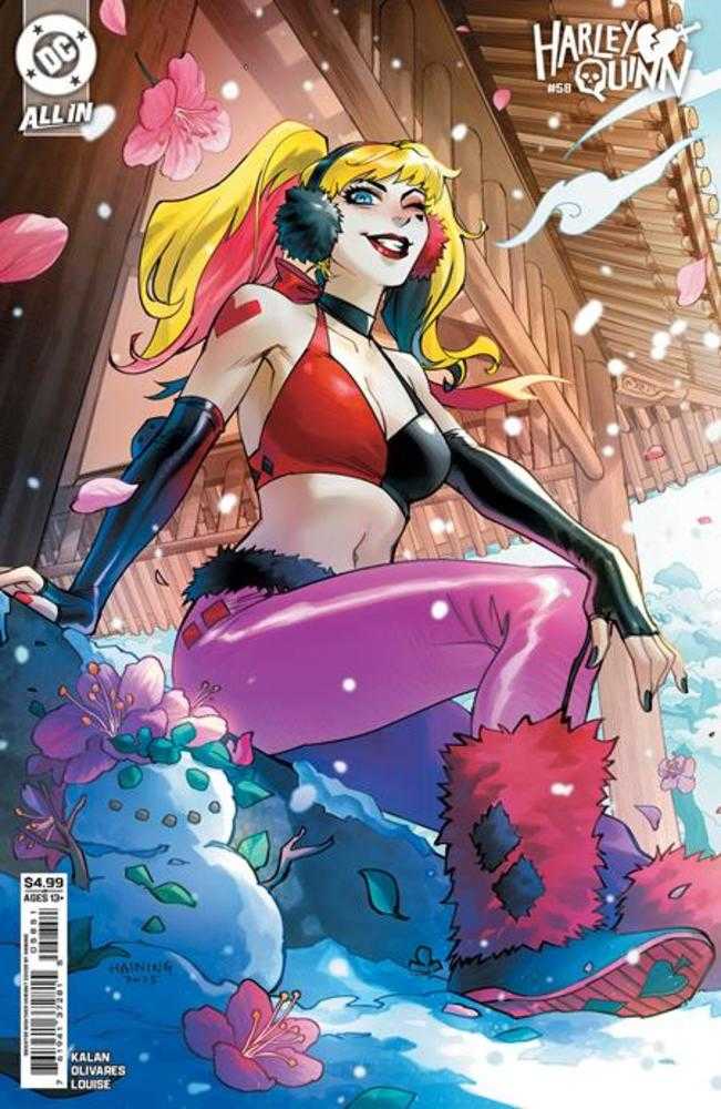 Harley Quinn 58 Cover E Haining Sweater Weather Card Stock Variant - Cadets Toys & Comics