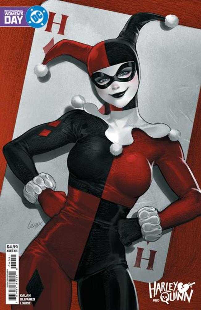 Harley Quinn 60 Cover E Lesley Leirix Li International Women’s Day Card Stock Variant - Cadets Toys & Comics