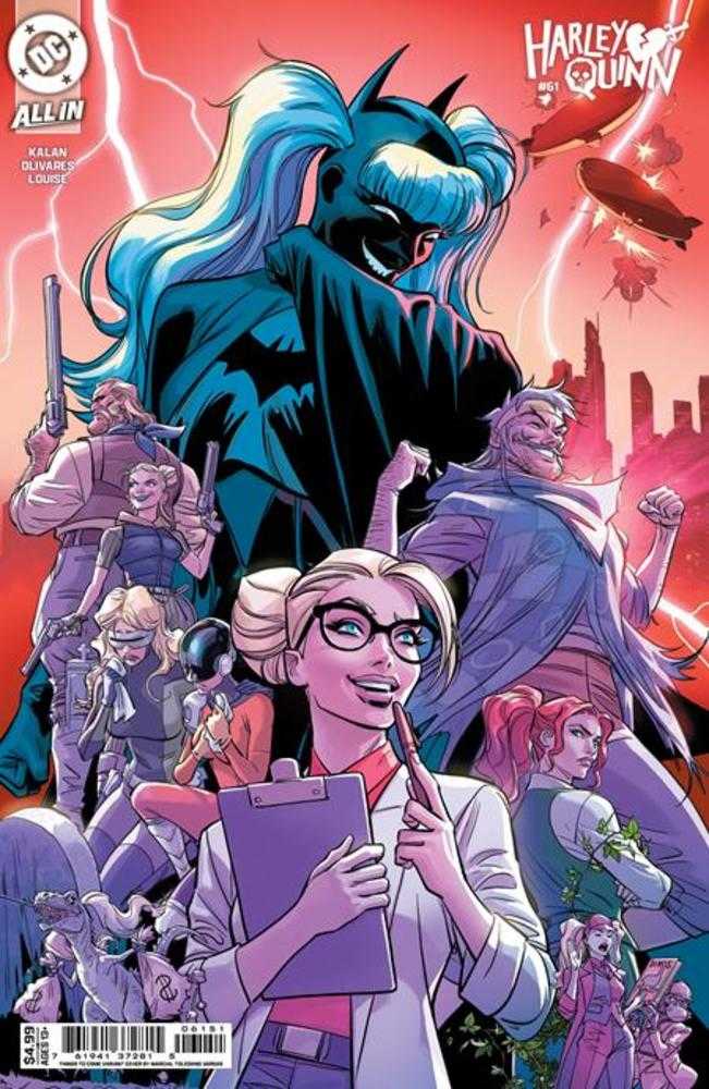Harley Quinn 61 Cover E Marcial Toledano Vargas Things To Come Card Stock Variant - Cadets Toys & Comics