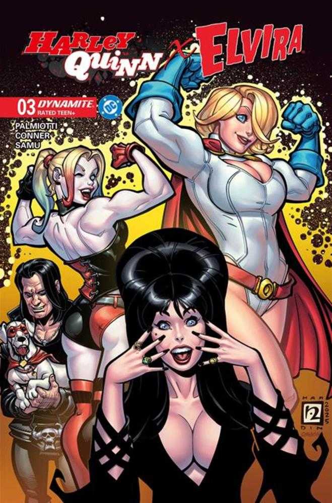 Harley Quinn X Elvira 3 Cover B Chad Hardin Variant - Cadets Toys & Comics