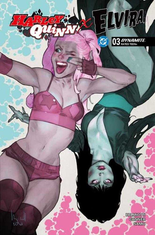 Harley Quinn X Elvira 4 Cover D Ben Caldwell Variant - Cadets Toys & Comics