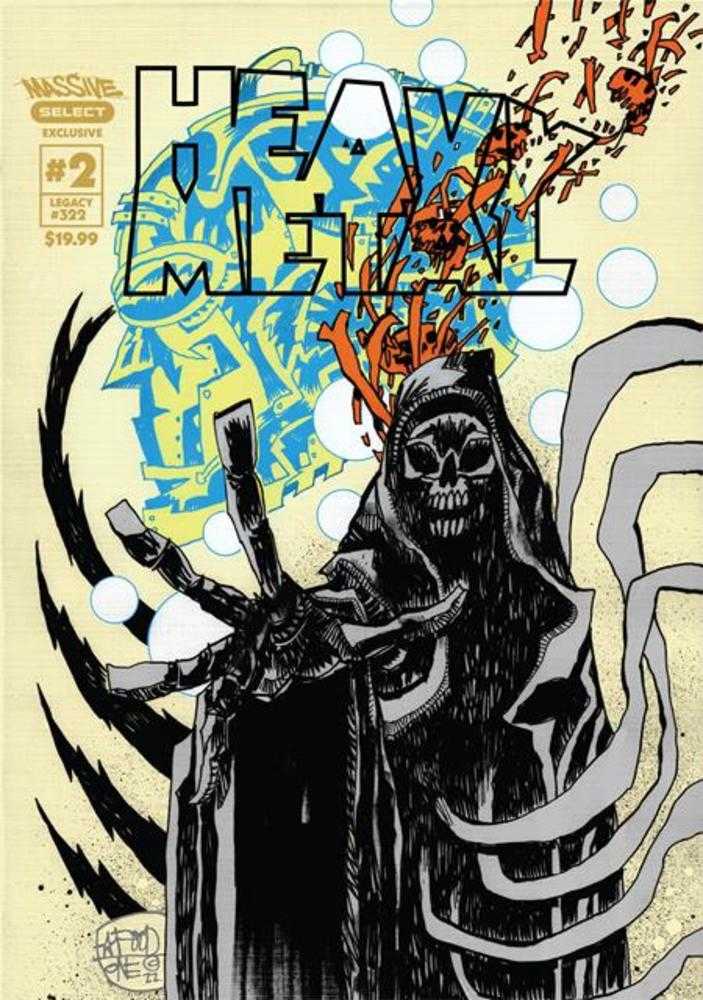 Revista Heavy Metal #2 Portada D Jim Mahfood Variante exclusiva de Massive Select (Para adultos)