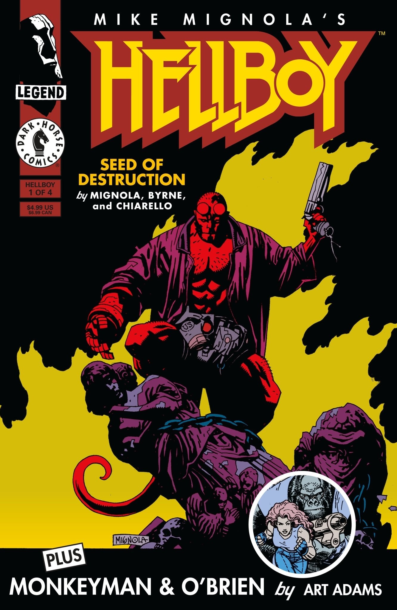 Hellboy: Seed Of Destruction 1 (Facsimile Reprint) (Cover A) (Mike Mignola) - Cadets Toys & Comics