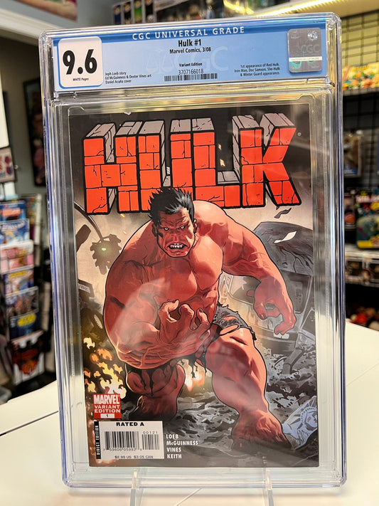Hulk 1 Daniel Acuna Ratio Variant - CGC 9.6 - Cadets Toys & Comics