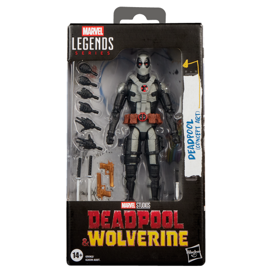Marvel Legends Deadpool Concept Art figure with accessories
