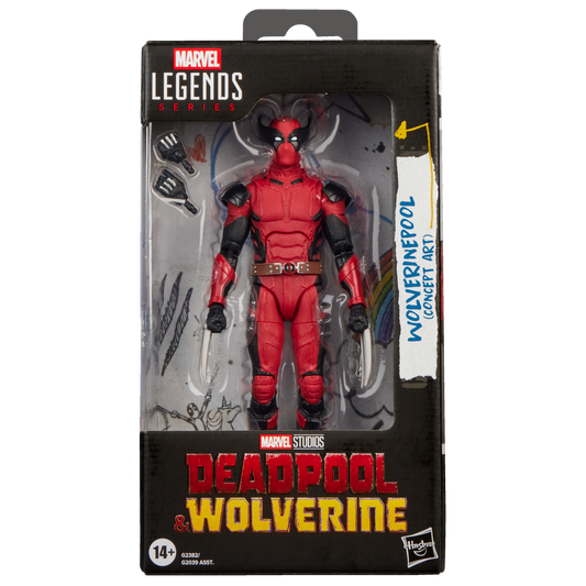 Marvel Legends Wolverinepool Concept Art figure with alternate hands