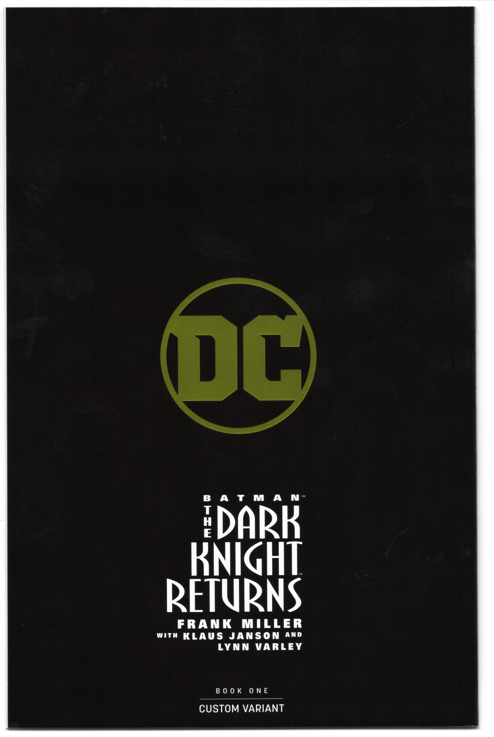 BATMAN: EL CABALLERO OSCURO REGRESA #1 EDICIÓN ESPECIAL CON LÁMINA DORADA DE LA EXPO DE FANS FRANK MILLER