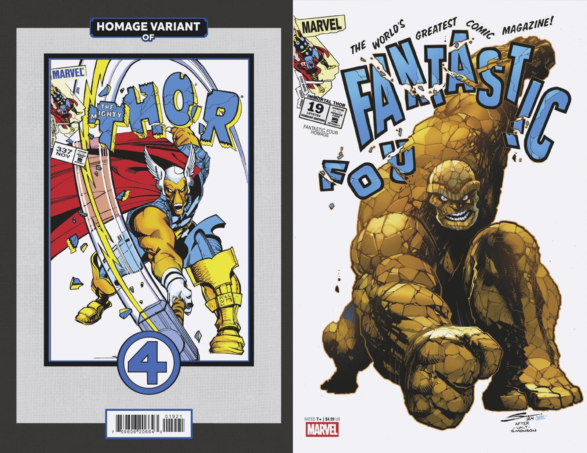 Immortal Thor 19 Sandoval Fantastic Four Homage Variant - Cadets Toys & Comics