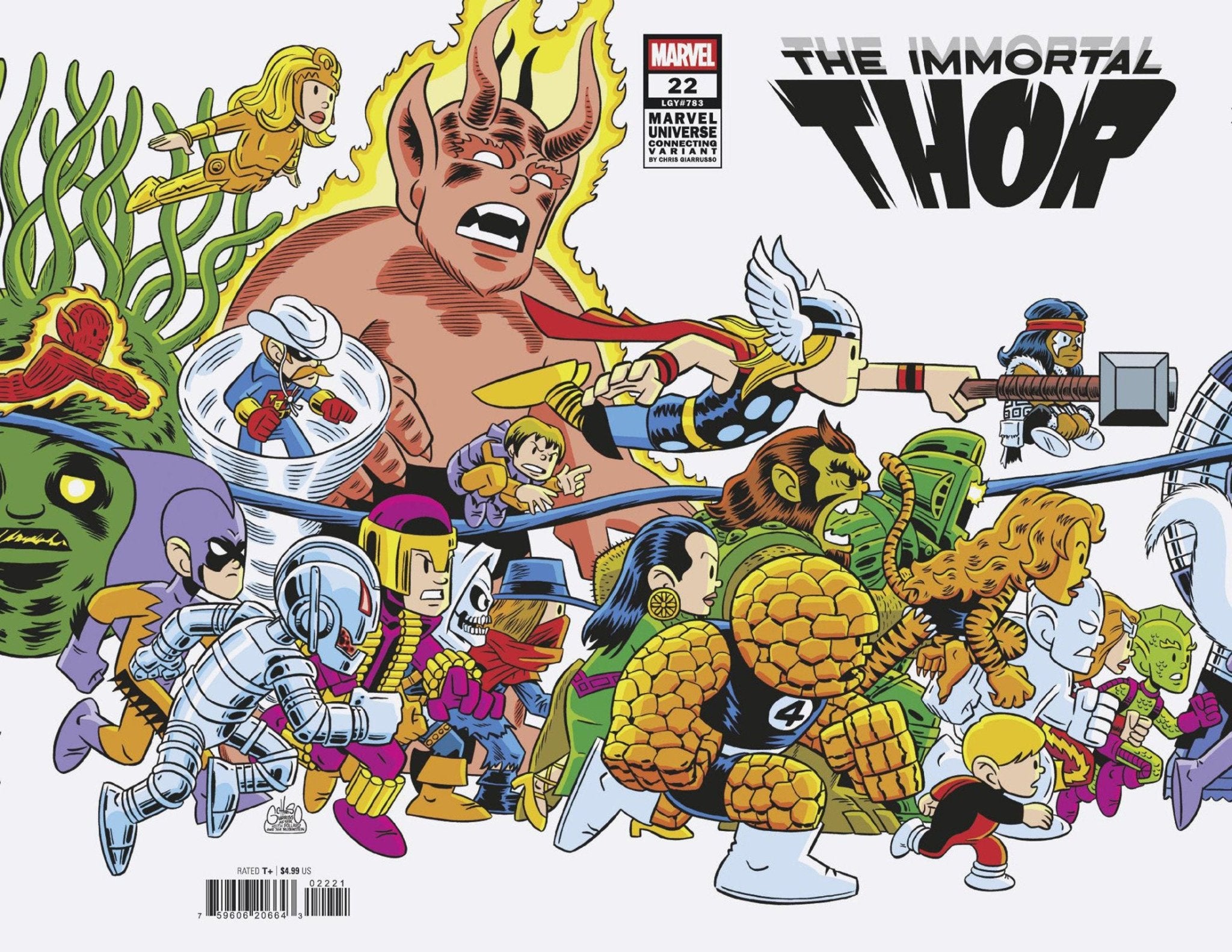 Immortal Thor 22 Chris Giarrusso Marvel Universe Connecting Wrap Variant M - Cadets Toys & Comics