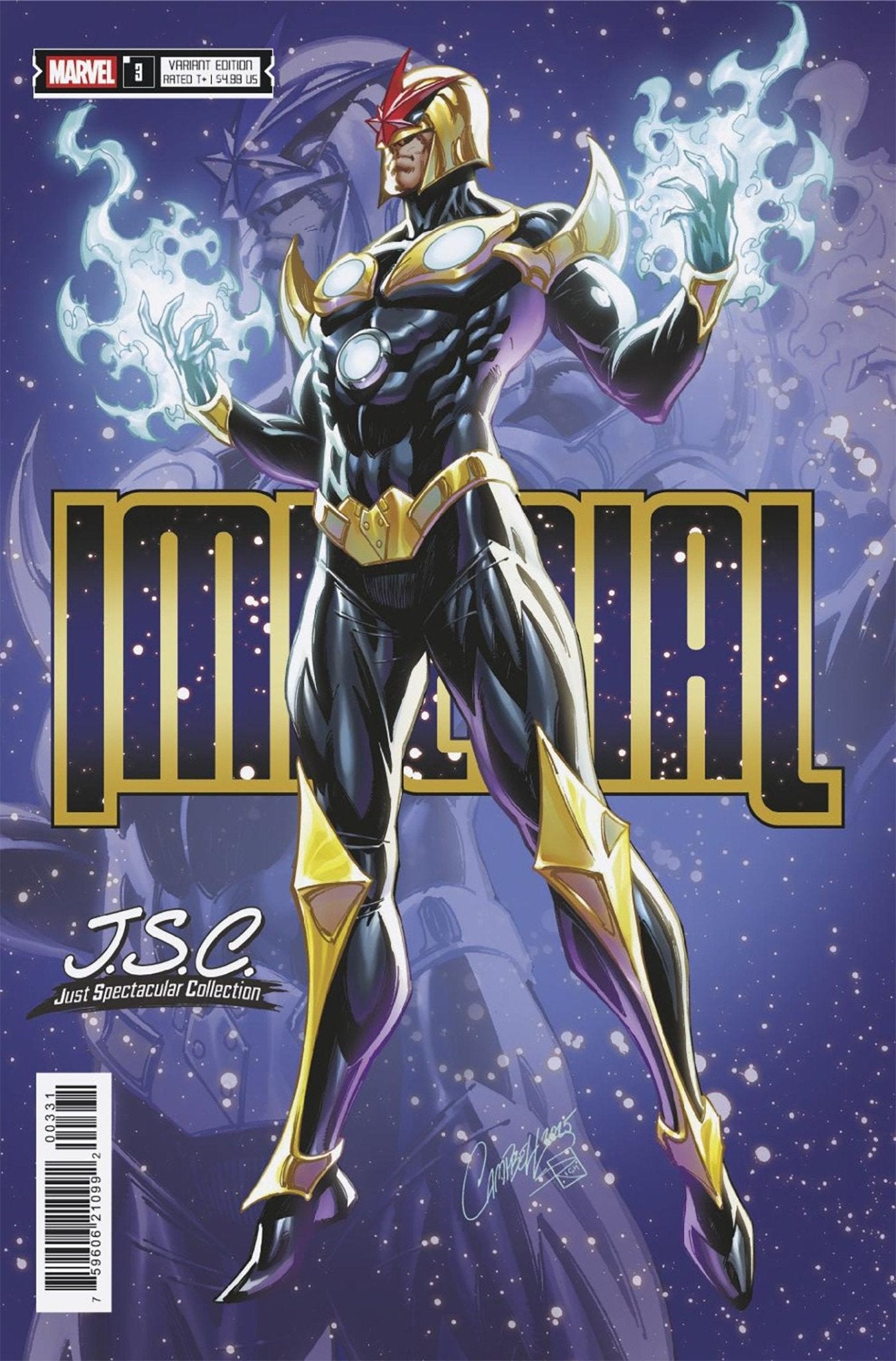 Imperial #3 J. Scott Campbell Colección Simplemente Espectacular Variante