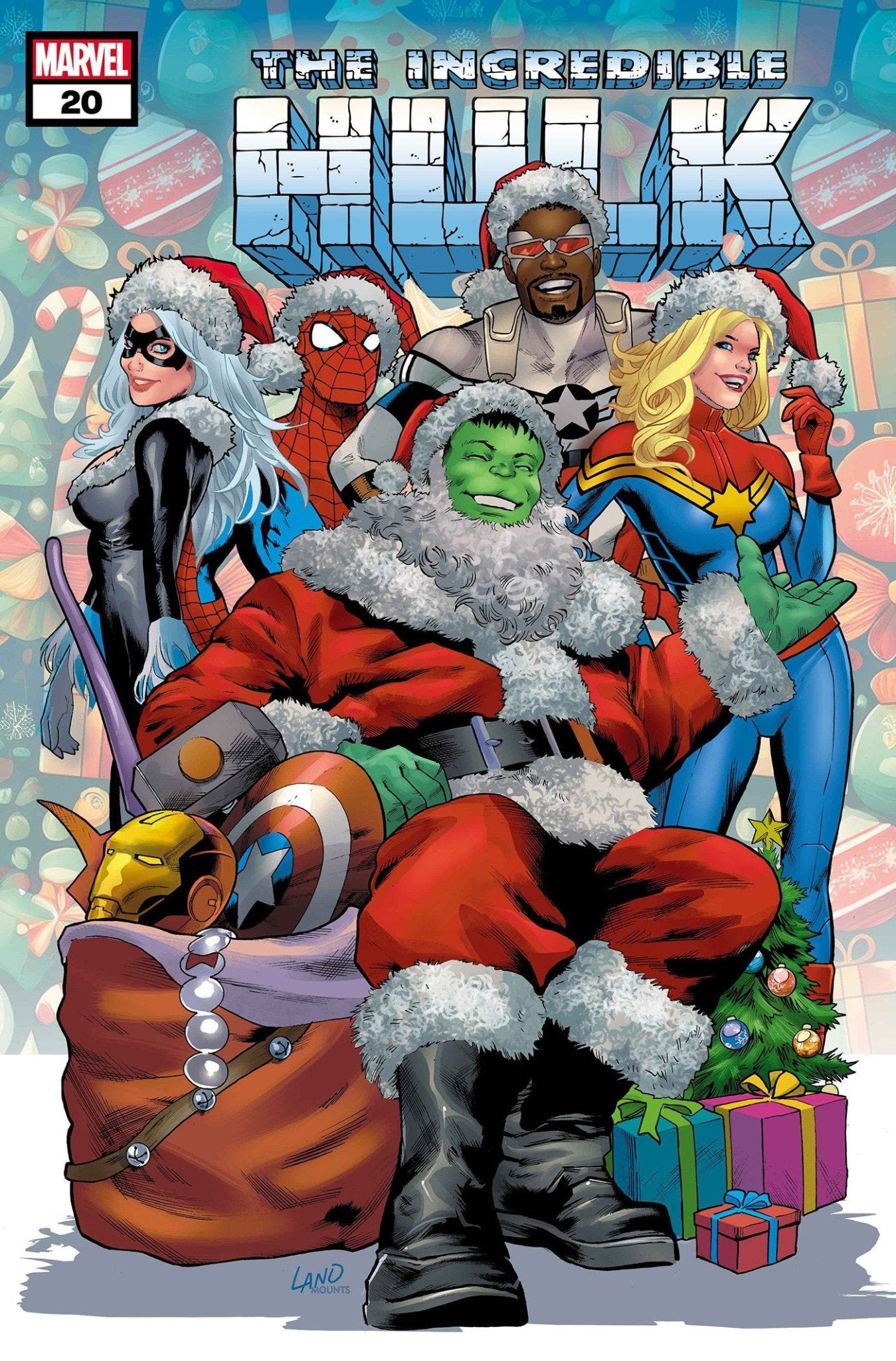 Incredible Hulk 20 Greg Land Winter Holiday Variant - Cadets Toys & Comics