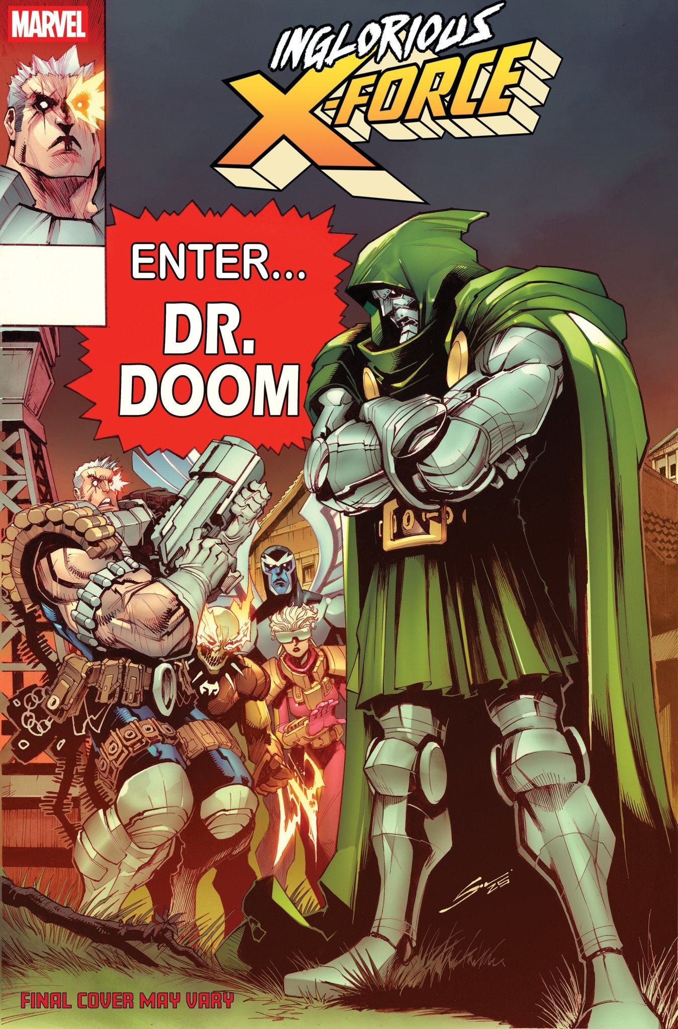Inglorious X Force 3 Gerardo Sandoval Doom Homage Variant - Cadets Toys & Comics