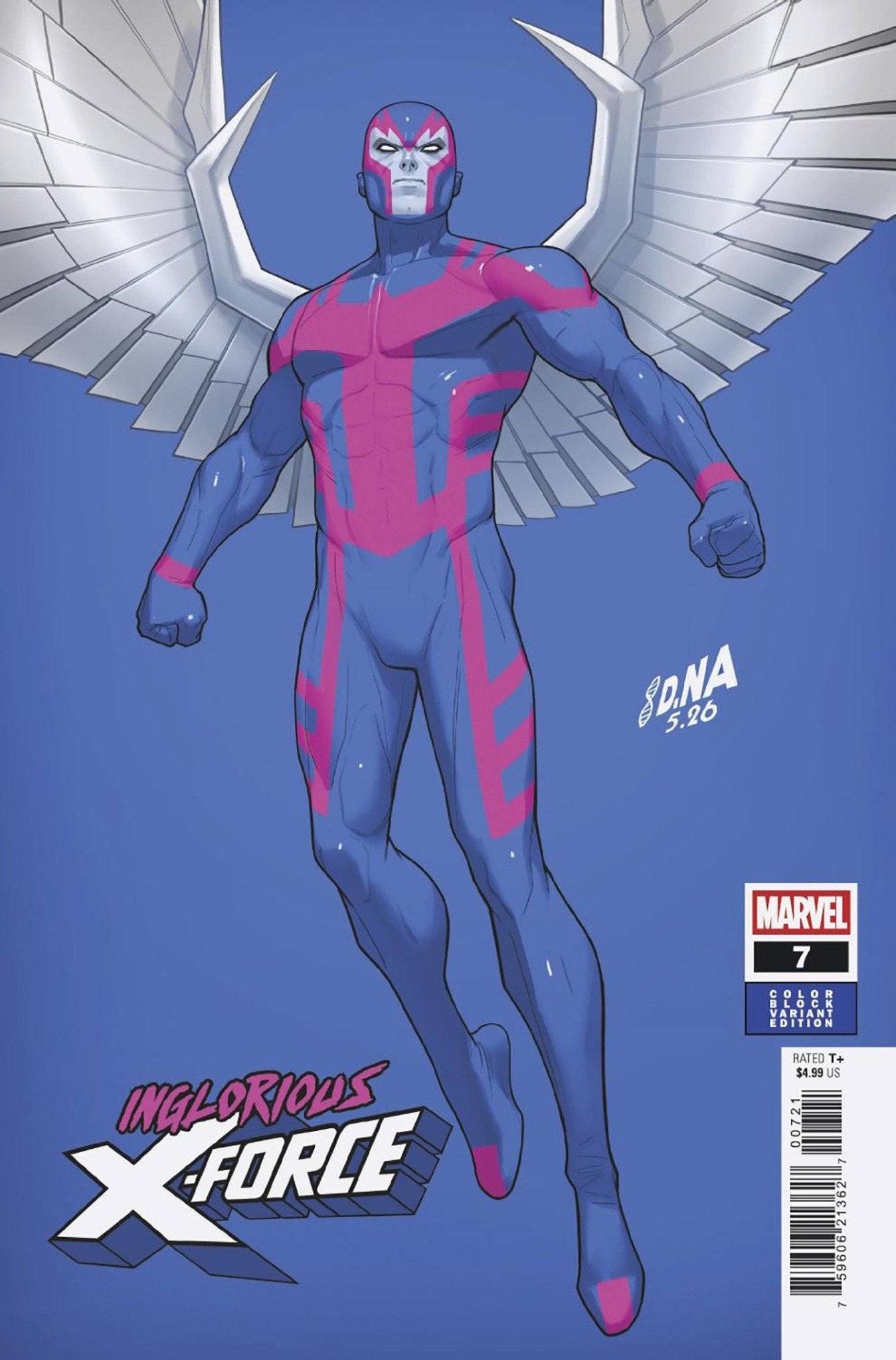 Inglorious X Force 7 David Nakayama Color Block Blue Variant - Cadets Toys & Comics