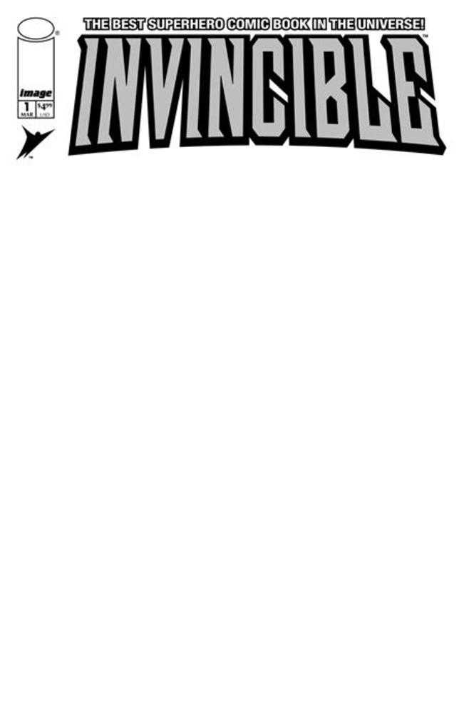 Invincible Foil Edition 1 Reprint Cover D Blank Sketch Variant - Cadets Toys & Comics