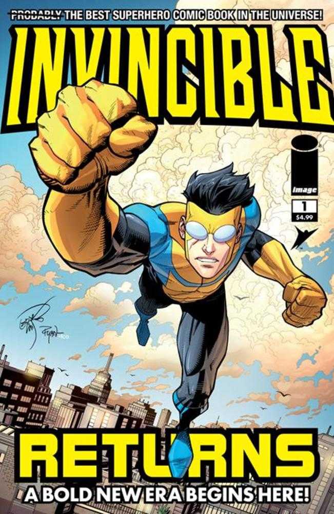 Invincible Returns Facsimile Edition 1 Cover B Erik Larsen & Ryan Ottley Variant - Cadets Toys & Comics