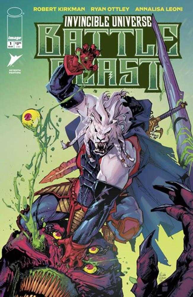 Invincible Universe Battle Beast 1 7 Th Printing - Cadets Toys & Comics