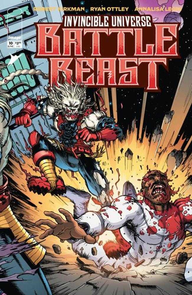 Invincible Universe Battle Beast 10 Cover C 1 in 10 Chris Burnham & Brian Reber Connecting Variant - Cadets Toys & Comics