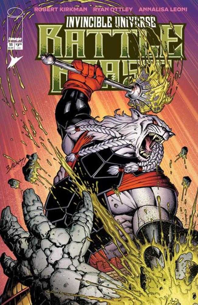 Invincible Universe Battle Beast 11 Cover B Mark Bagley & Richard Isanove Variant - Cadets Toys & Comics