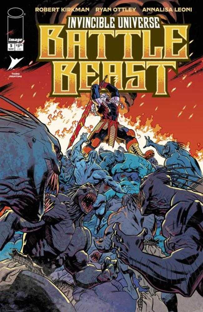 Invincible Universe Battle Beast 5 3rd Printing - Cadets Toys & Comics