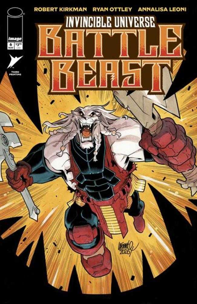 Invincible Universe Battle Beast 6 3rd Printing - Cadets Toys & Comics