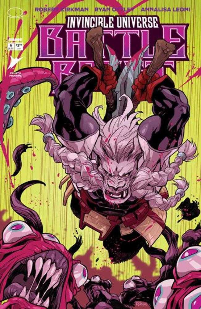 Invincible Universe Battle Beast 6 4th Printing - Cadets Toys & Comics