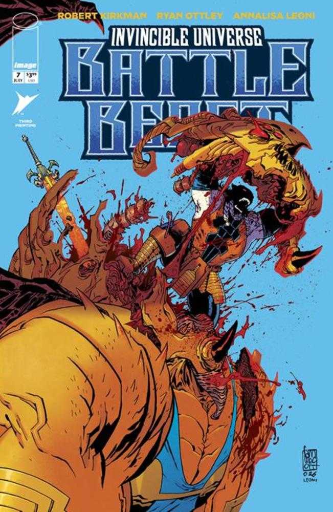 Invincible Universe Battle Beast 7 3rd Printing - Cadets Toys & Comics