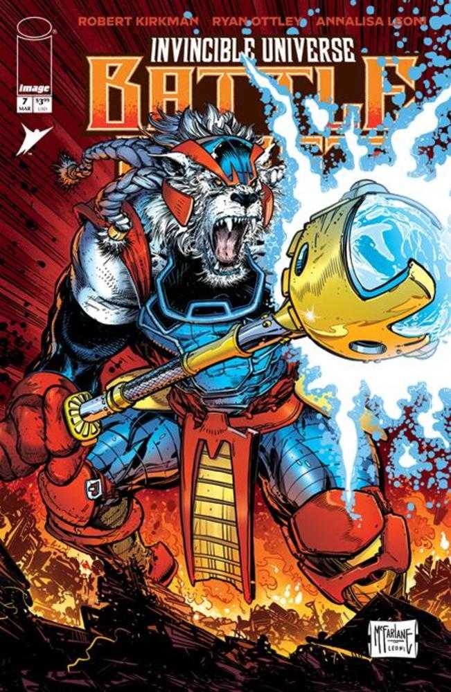 Invincible Universe Battle Beast 7 Cover B Todd McFarlane & Annalisa Leoni Variant - Cadets Toys & Comics