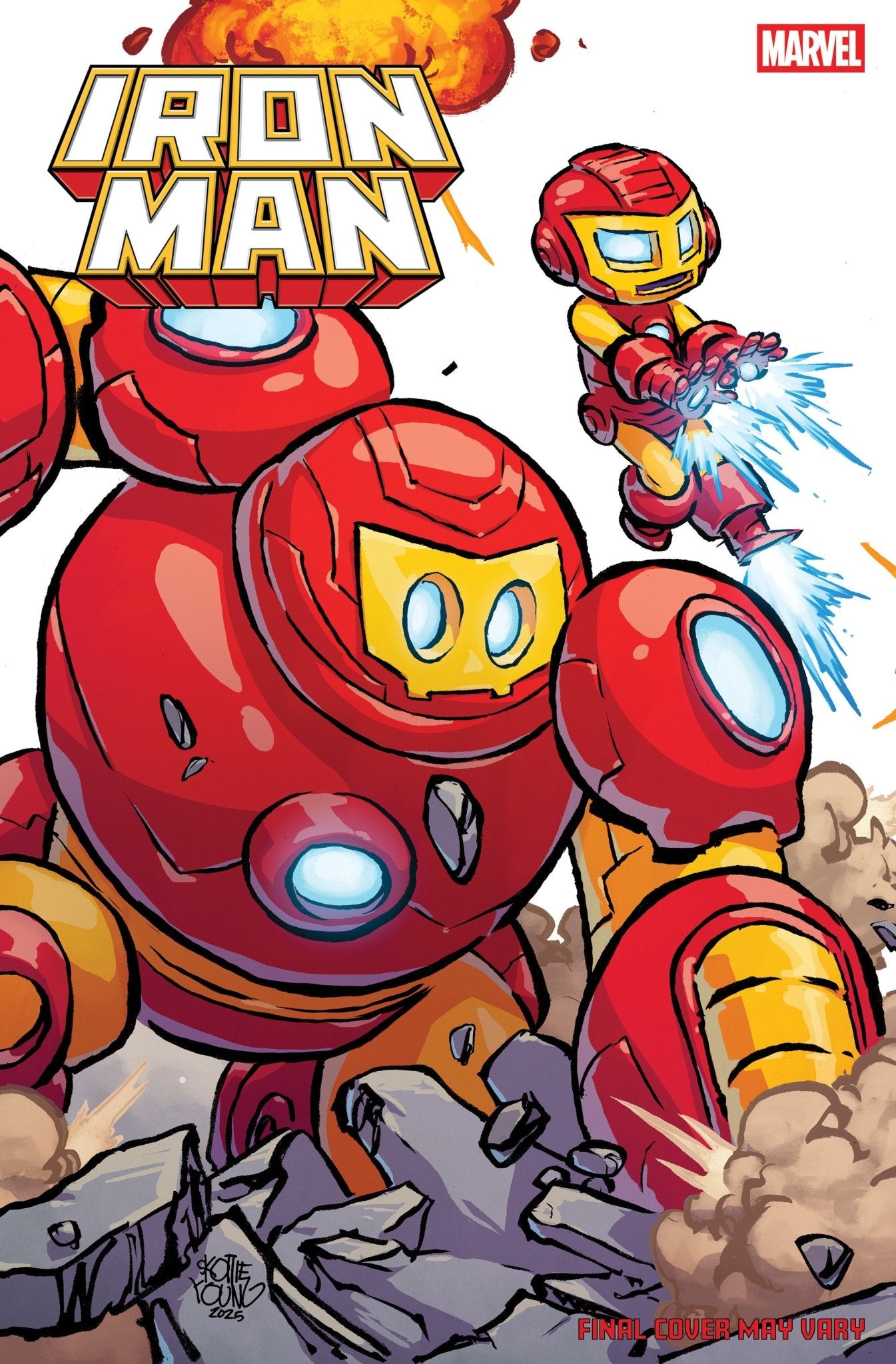 Iron Man 3 Skottie Young 4 Part Connecting Variant - Cadets Toys & Comics