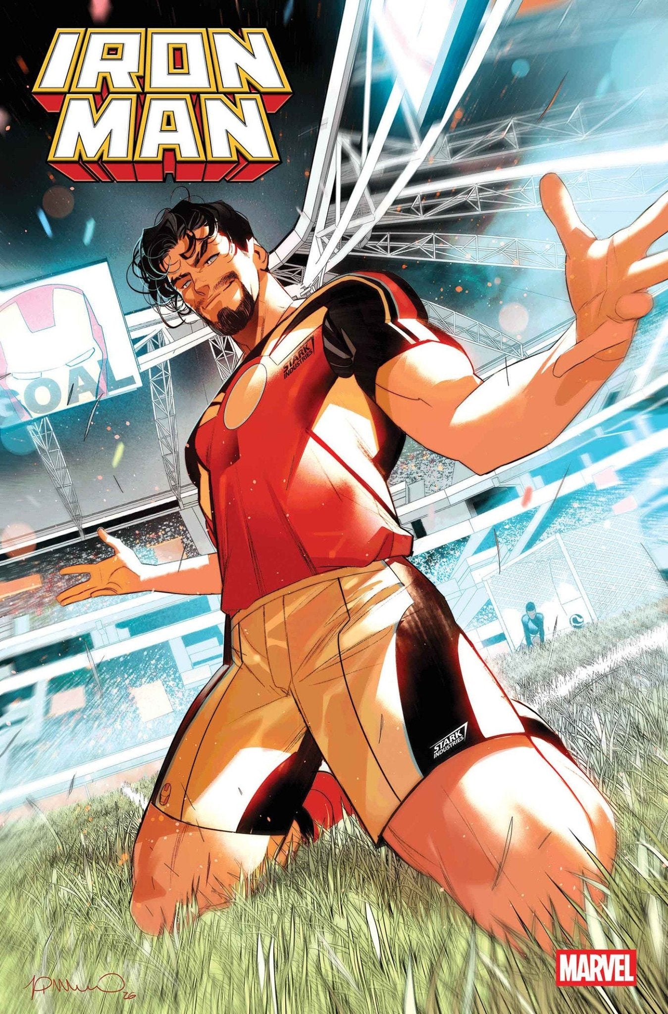 Iron Man 6 Simone Di Meo Marvel Soccer Variant - Cadets Toys & Comics