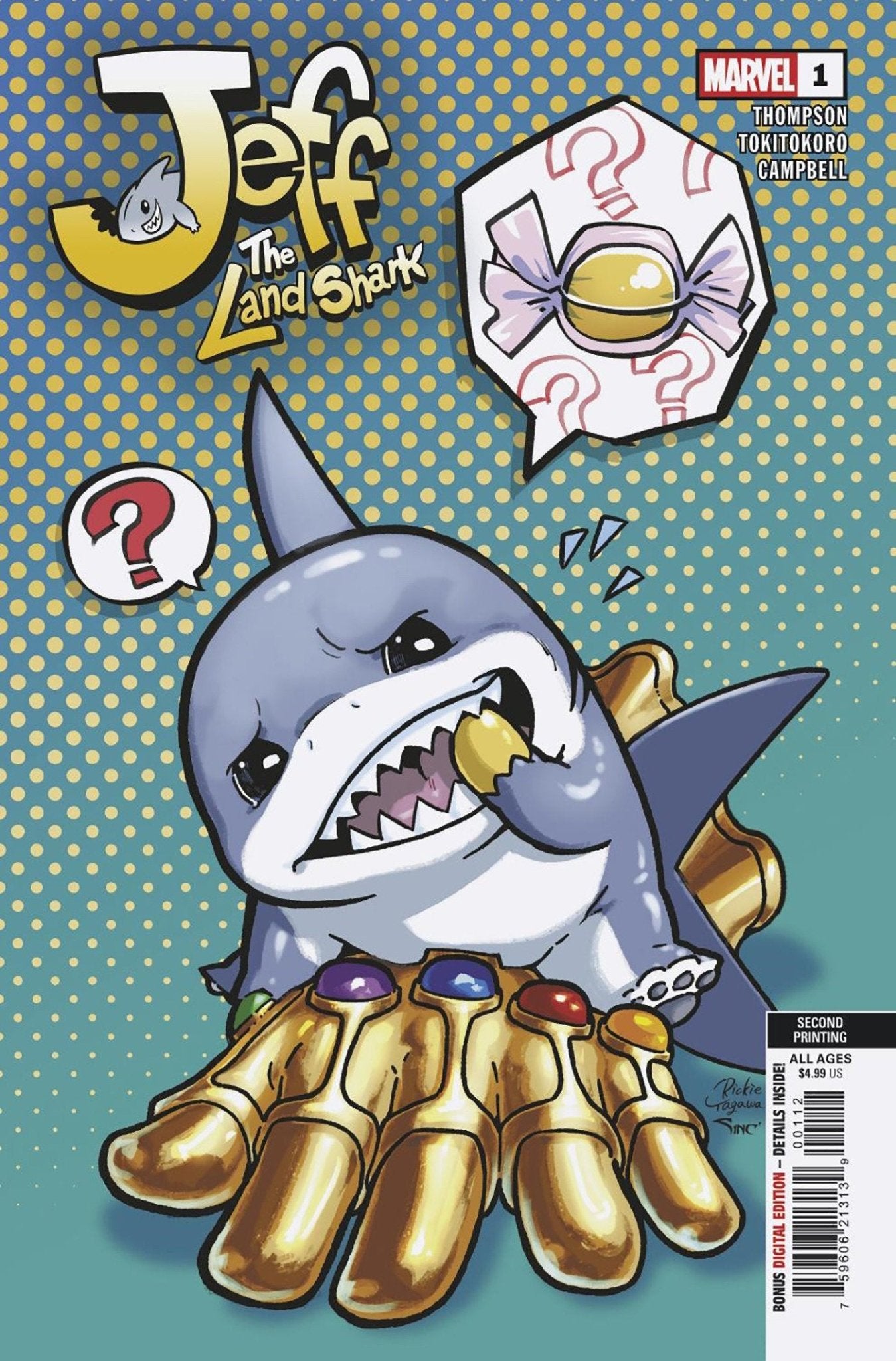 Jeff el Tiburón Terrestre #1 Rickie Yagawa 2.ª edición variante
