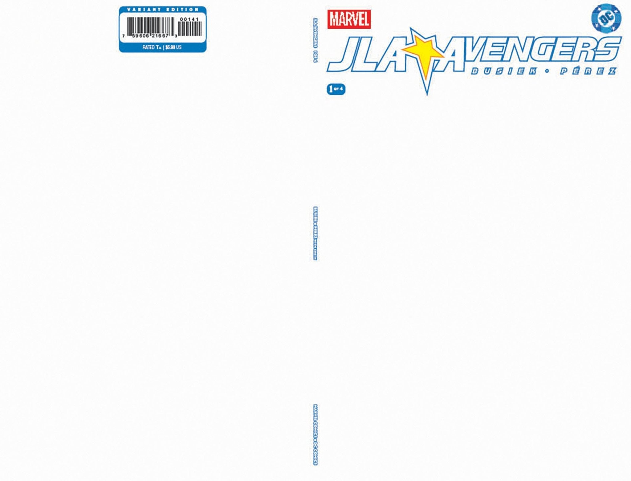 JLA/Avengers 1 Facsimile Edition Blank Cover Variant - Cadets Toys & Comics