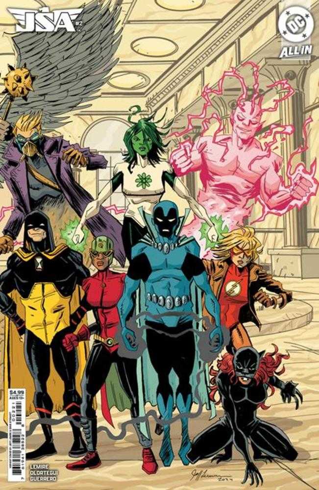 JSA 2 Cover B Jeff Lemire Connecting Card Stock Variant - Cadets Toys & Comics