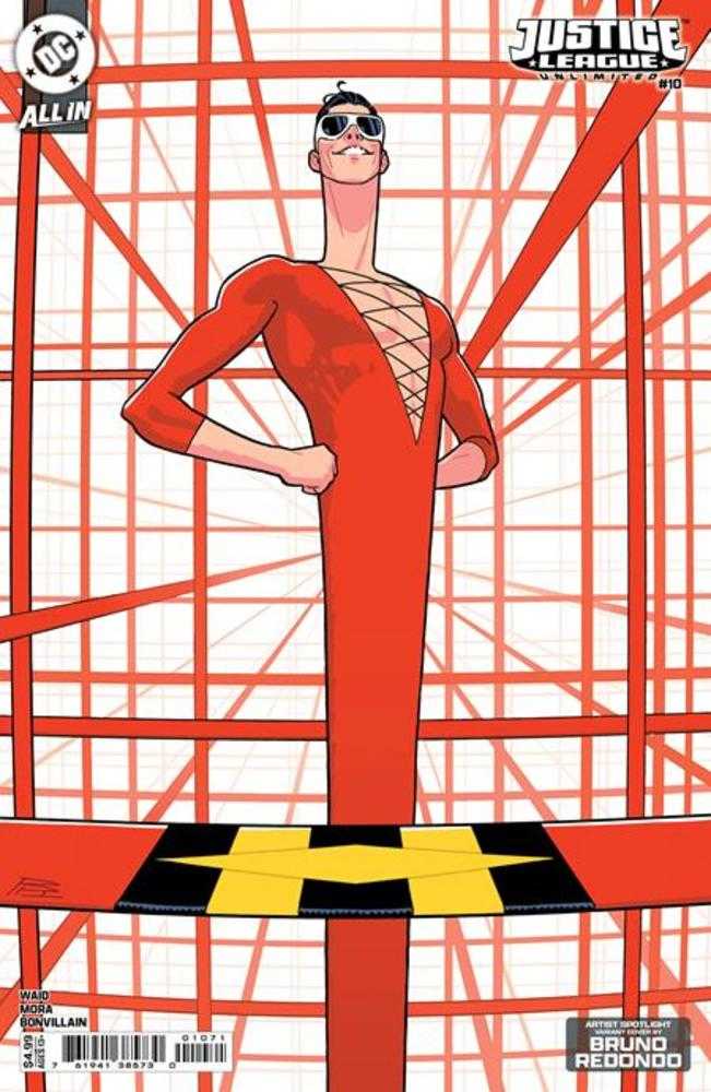 Liga de la Justicia Ilimitada n.° 10 Portada E Bruno Redondo Artista Destacado Variante en Cartulina