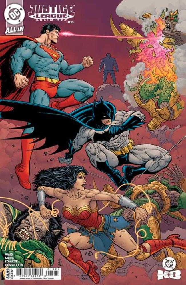 Justice League Unlimited 15 Cover B Steve Skroce Card Stock Variant (DC K.O.) - Cadets Toys & Comics