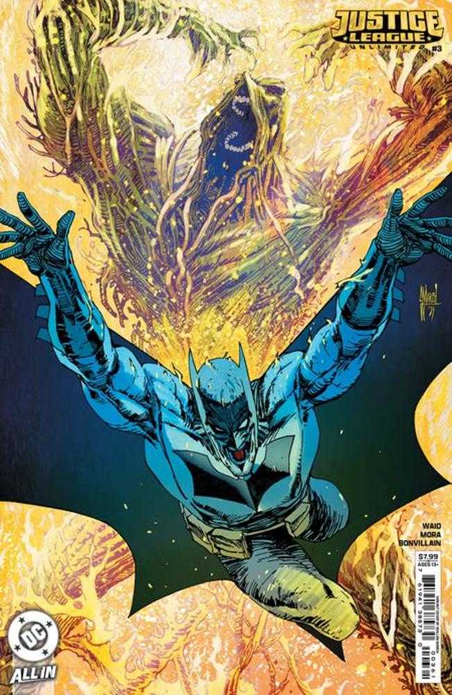 Justice League Unlimited 3 Cover E Guillem March Raised Uv Foil Variant - Cadets Toys & Comics