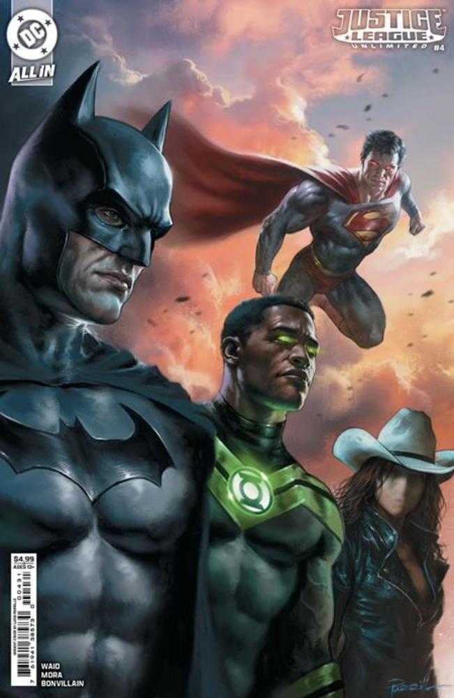 Justice League Unlimited 4 Cover C Lucio Parrillo Card Stock Variant - Cadets Toys & Comics