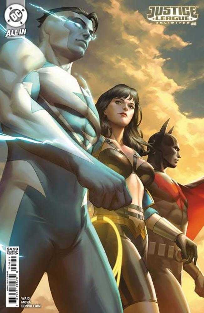 Liga de la Justicia Ilimitada #8 Portada B Variante en cartulina Ejikure (Somos el ayer)