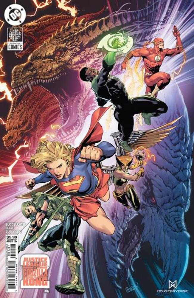 Justice League vs Godzilla vs Kong 2 6 (Of 7) Cover B Carlo Pagulayan Card Stock Variant - Cadets Toys & Comics